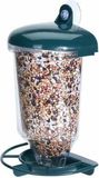 Garden Pro 1x Tuinvogels hangende voeder silo voor aan het raam 15 x 10 x 19 cm - Winter vogelvoer huisjes