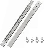 Famanu - Ladegeleiders groef 27 mm 310 mm, kogellager rails gedeeltelijk uittrekbaar verzinkt staal