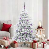 Prolenta Maison Exclusive Kunstkerstboom, inklapbaar, wit, 150 cm, PVC, staal