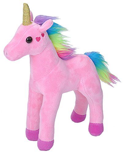 Wild Republic Knuffeldier met eenhoorn-motief 20 cm roze - 0092389231830