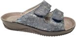 Rohde Blauwe Leren Dames Slippers - Blauw - 42