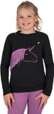 QHP Trui QHP Lize Kids Zwart-paars - XS