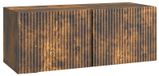 Support mural meuble TV 78,5 x 31 x 30 cm Chêne fumé Bois transformé