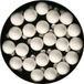 Othmar Decorations mini kerstballen - 24x st - wit - glas - 2,5 cm