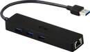 i-Tec U3GL3SLIM USB 3.0 Hub - 3 poorten + Gigabit Ethernet-adapter