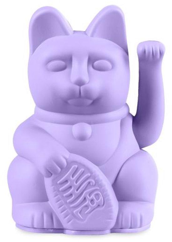 Donkey Products Lucky Cat- Zwaaiende Kat Lila Mini