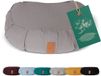 #DoYourYoga - Yoga kussen - »Ganesh« - halve maan meditatiekussen met bio-organische boekweit schalen vulling - 45x30x14 cm - cement grijs
