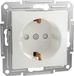 Schneider Electric Asfora Wandcontactdoos Wit 16A Randaarde Zonder Frame