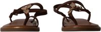 Super Mode Loevah Paris Platte sandalen met bandjes bruin