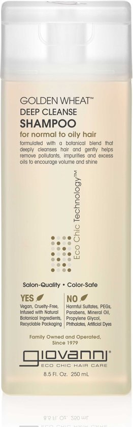 Giovanni Cosmetics - Golden Wheat Deep Cleanse Shampoo 250 ml