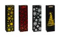 TSI 88280 geschenkzakje Kerstmis Premium, verpakking van 12 stuks, grootte: fles (36 x 12 x 8 cm), 88280-A