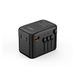 Philips CHP9000BK 65W GaN internationale reisoplader, 3 USB-C- en 1 USB-A-poorten, PD/QC-snellaadproces, universele stekkeradapter (VS/UK/EU/AUS), zwart