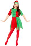 Amscan Riethmüller Europe GmbH Elsie Elf Secret Santa-kostuum voor dames