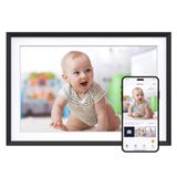 Dragon Touch 10,1 inch WiFi digitale fotolijst – HD IPS touchscreen, automatische rotatie, direct delen van foto's/video's, 16 GB geheugen, familie en vrienden