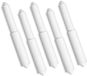 Azomor® Set van vijf kunststof toiletpapierhouders met veerbelast mechanisme - Wit