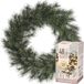 Decoris Kerstkrans Malmo 60 cm Groen Kunststof met Warm Wit LED Verlichting