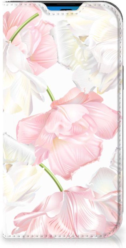 B2Ctelecom Stand Case for iPhone 13 Pro - Book Case - Multi Lovely Flowers