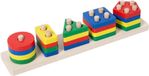 Jouet Montessori à empiler et à trier - 2 ans - 20 pièces de jouets éducatifs de différentes couleurs et formes - Formes géométriques