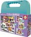 EDUCA SuperKitties Puzzelset, niveau de difficulté progressif, 12+16+20+25 pièces, 16 x 16 cm, Disney