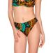 Luna Emerald bas de bikini plissé pour femme