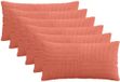vidaXL - Kussensloop - 6 stuks - ALMELO - Rood-oranje - 40 x 70 cm - Katoensatijn