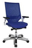 Topstar Bureaudraaistoel, 100% Trevira CS, blauw, één maat