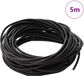 vidaXL Leren koord 1 donkerbruin Ø3 mm x 5 m leer