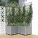 Maison Exclusive - Jardinière avec treillis, gris clair, 80 x 80 x 136 cm, PP
