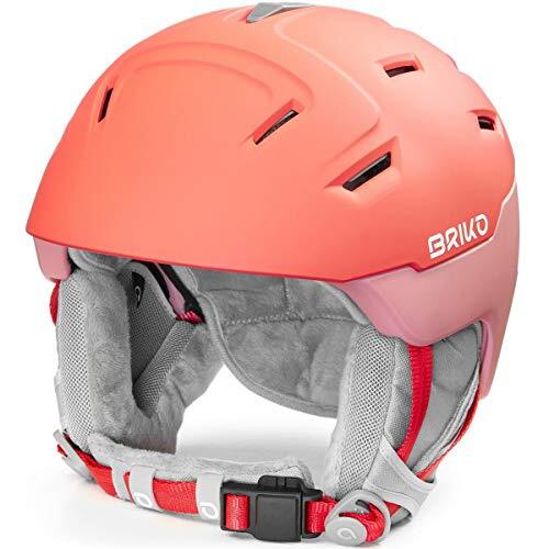 Briko Crystal 2.0 Skihelm, dames, mat chaos rood-roze zacht, klein