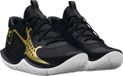 Under Armour Jet '23 GS Basketbalschoen Zwart Goud Maat: 35.5