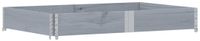 vidaXL Plantenbak 150x100 cm Massief Grenenhout Grijs