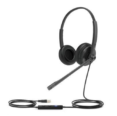 Yealink UH34 Headset - Bedraad - Hoofdband - Zwart