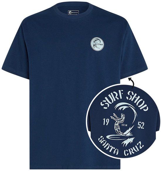 O'Neill Heren O-hals shirt Originals Surf Shop Blauw