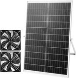 VEVOR 30w Solarventilator, 12V Zonnepaneel met Dubbele Ventilator