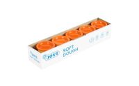 Jovi - Zachte plasticine, Soft Dough BLANDIVER, doos met 5 potten van 110 g, kleur oranje, ideaal voor initiatie in de wereld van het modelleren (45007)