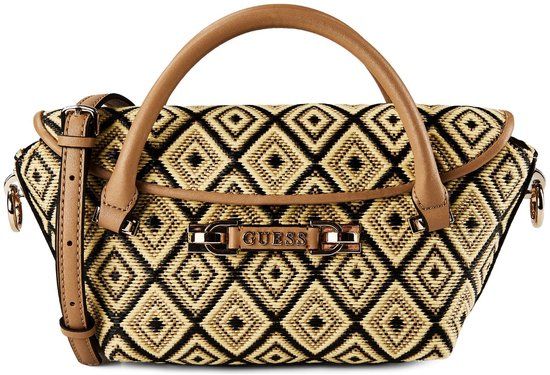 GUESS Sophia Mini Satchel Handtas Schoudertas Lemon Lichtgeel