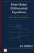 First-Order JPAdhikari Books First-Order Differential Equations Paperback