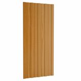 vidaXL Panneau de toiture 12 pièces Naturel 100 x 45 cm Acier galvanisé