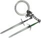 Good Loot The Witcher III: Wild Hunt Keychain Geralt Two Swords Keyrings