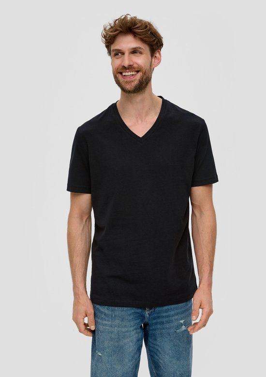 s.Oliver T-shirt Heren Zwart L
