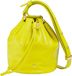 DuDu Sac à main sac en cuir naturel jaune 14x18,5x14 cm avec bandoulière réglable