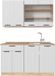 Vicco Fame-Line Eenpersoonskeuken – 140 cm, WB Eik Wit Landhuis