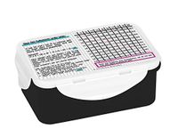 Infinite by GEDA LABELS (INFKH) grote 1x1 broodtrommel, lunchbox, Lunchbox, PP, meerkleurig, 18 x 13 x 8 cm
