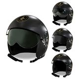 WIDMANN Elmo Fighter Jet Pilot Kostuum, One Size (zwart)
