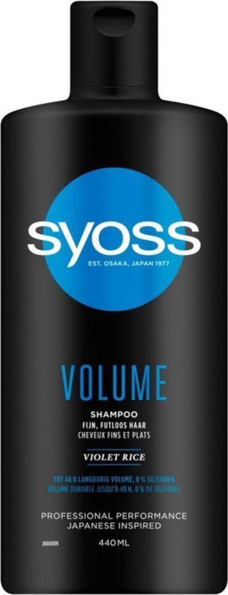 Syoss Volume Shampoo 440ml - For All Hair Colors