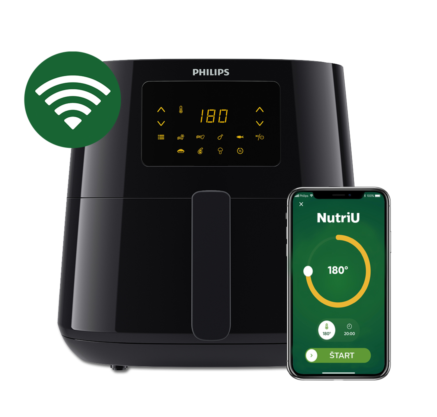 Philips Essential App Connect HD9280/90 Airfryer XL - 5 porties