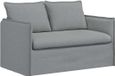 vidaXL Sofa lichtgrijs stof 136 x 82 x 85 cm