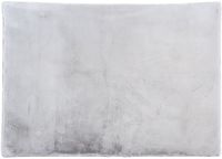 Vente-unique Shaggy hoogpolig vloerkleed met bontlook - 160 x 230 cm - Grijs