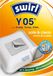 SWIRL Sacs aspirateur Y05-10 sacs + 2 filtres + 2 deo - adapté aux aspirateurs AEG, Electrolux, Nilfisk et Zanussi