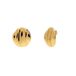 Lucardi Dames Stainless steel goldplated oorknoppen golf